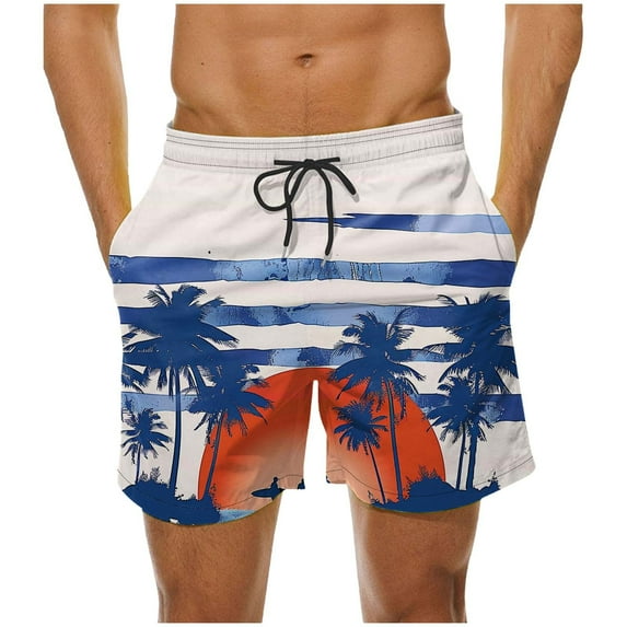 ZCFZJW Board Shorts Mens Quick Dry Swim Trunks with Pockets Funny Printed Summer Drawstring Elastic Waist Bathing Suit for Men Swimwear Surf No Liner Multicolor#04 XXXXXL