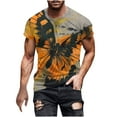 thumbnail image 1 of ZCFZJW Cute 3D Animal Print T-Shirts for Men Lightweight Casual Summer Short Sleeve Round Neck Graphic Tees Shrit Tops Trendy Holiday Outfit Clothes 2024 Multicolor#15 M, 1 of 5