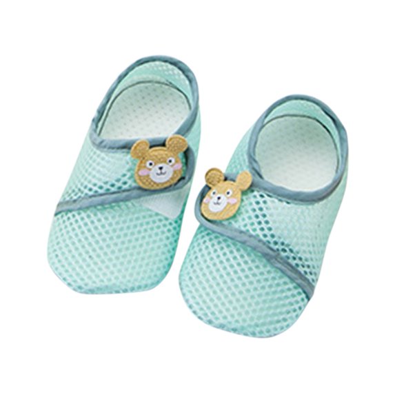 ZCFZJW Cute Cartoon Pattern Baby Floor Socks Summer Toddler Kids Boys Girls Anti-Slip Slipper Shoes Home Indoor Soft Soled Shoes Socks Z02-Green 3-4 Years