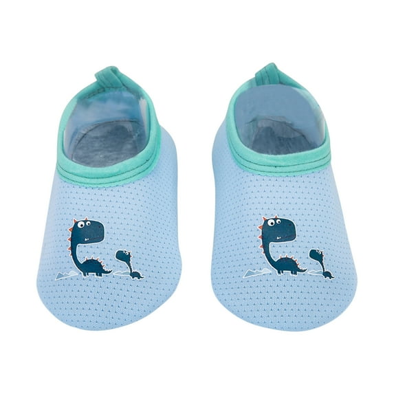 ZCFZJW Cute Cartoon Pattern Baby Floor Socks Summer Toddler Kids Boys Girls Anti-Slip Slipper Shoes Home Indoor Soft Soled Shoes Socks Z04-Light Blue 2-3 Years