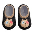 thumbnail image 1 of ZCFZJW Cute Cartoon Pattern Baby Floor Socks Summer Toddler Kids Boys Girls Anti-Slip Slipper Shoes Home Indoor Soft Soled Shoes Socks Z06-Black 2-3 Years, 1 of 3