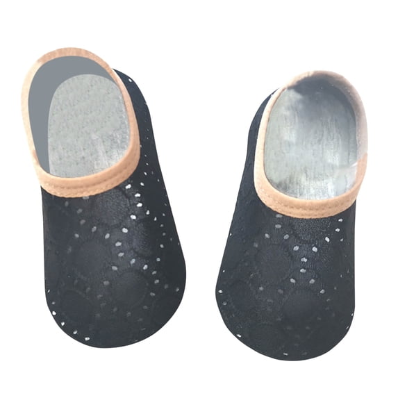 ZCFZJW Cute Cartoon Pattern Baby Floor Socks Summer Toddler Kids Boys Girls Anti-Slip Slipper Shoes Home Indoor Soft Soled Shoes Socks Z07-Black 12-18 Months