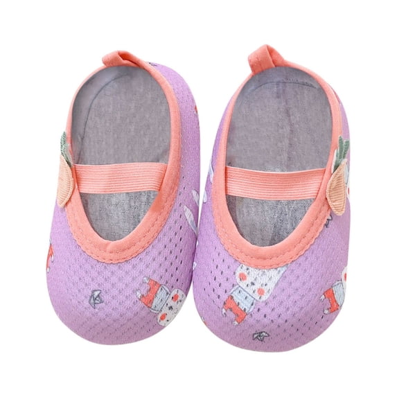 ZCFZJW Cute Cartoon Pattern Baby Floor Socks Summer Toddler Kids Boys Girls Anti-Slip Slipper Shoes Home Indoor Soft Soled Shoes Socks Z08-Pink 18-24 Months