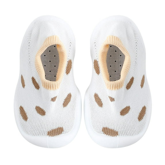 ZCFZJW Cute Cartoon Pattern Baby Floor Socks Summer Toddler Kids Boys Girls Anti-Slip Slipper Shoes Home Indoor Soft Soled Shoes Socks Z14-Yellow 9-12 Months