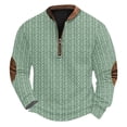 thumbnail image 1 of ZCFZJW Fashion Sweaters for Men Big and Tall Regular Fit Casual Long Sleeve Half Zip up Pullover Sweatshirts Loose Lightweight Athletic T-Shirts Tops L, 1 of 4