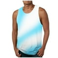 thumbnail image 1 of ZCFZJW Fashion Tank Tops for Men Casual Tie Dye Gradient Print Summer Sleeveless Round Neck Basic Workout Tees Vest Loose Comfy Fitness T-Shirts Multicolor#12 XXXXXXL, 1 of 4