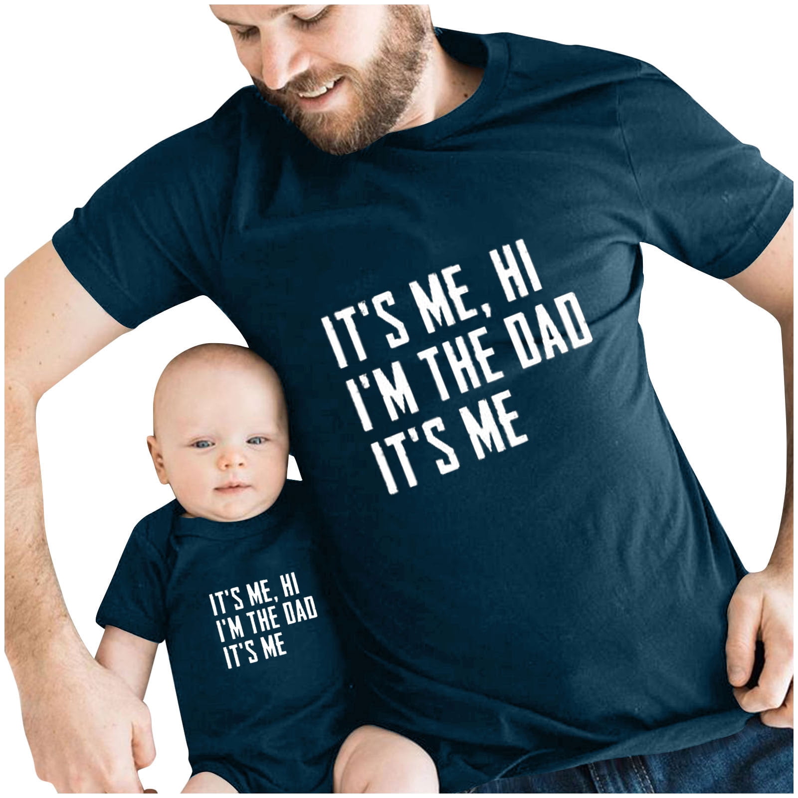 Child Father And Newborn Son Matching Outfits Dad Baby Matching Online