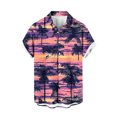 thumbnail image 1 of ZCFZJW Hawaiian Shirts for Men Big and Tall Regular Fit Casual Tropical Palm Tree Print Beach Vacation Tees Shirt Summer Short Sleeve Button Down Graphic T-Shirt Tops Multicolor#09 XXL, 1 of 5