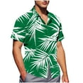 thumbnail image 1 of ZCFZJW Hawaiian Shirts for Men Quick Dry Summer Regular Fit Casual Floral Summer Short Sleeve Button Down Beach T-Shirts Trendy Holiday Vacation Tees Outfits Multicolor#07 L, 1 of 6