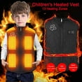 thumbnail image 1 of ZCFZJW Heated Jacket Heated Vest for Kids Boy Girls, Sleeveless Lightweight USB Rechargeable Thick Warm Windproof Full Zip Up Down Jacket, Battery Not Included(Black#58,6-7 Years), 1 of 10