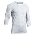 thumbnail image 1 of ZCFZJW Lightweight Breathable Shirts for Men Casual 3/4 Length Sleeve Crewneck Basic Workout Tees Shirt Loose Regular Fit Cotton T-Shirt Tops White L, 1 of 6