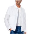 thumbnail image 1 of ZCFZJW Lightweight Thin Jackets for Men Casual Fall Button Down Shirts Long Sleeve Wrinkle Free Untucked Dress Shirts with Pockets White S, 1 of 7