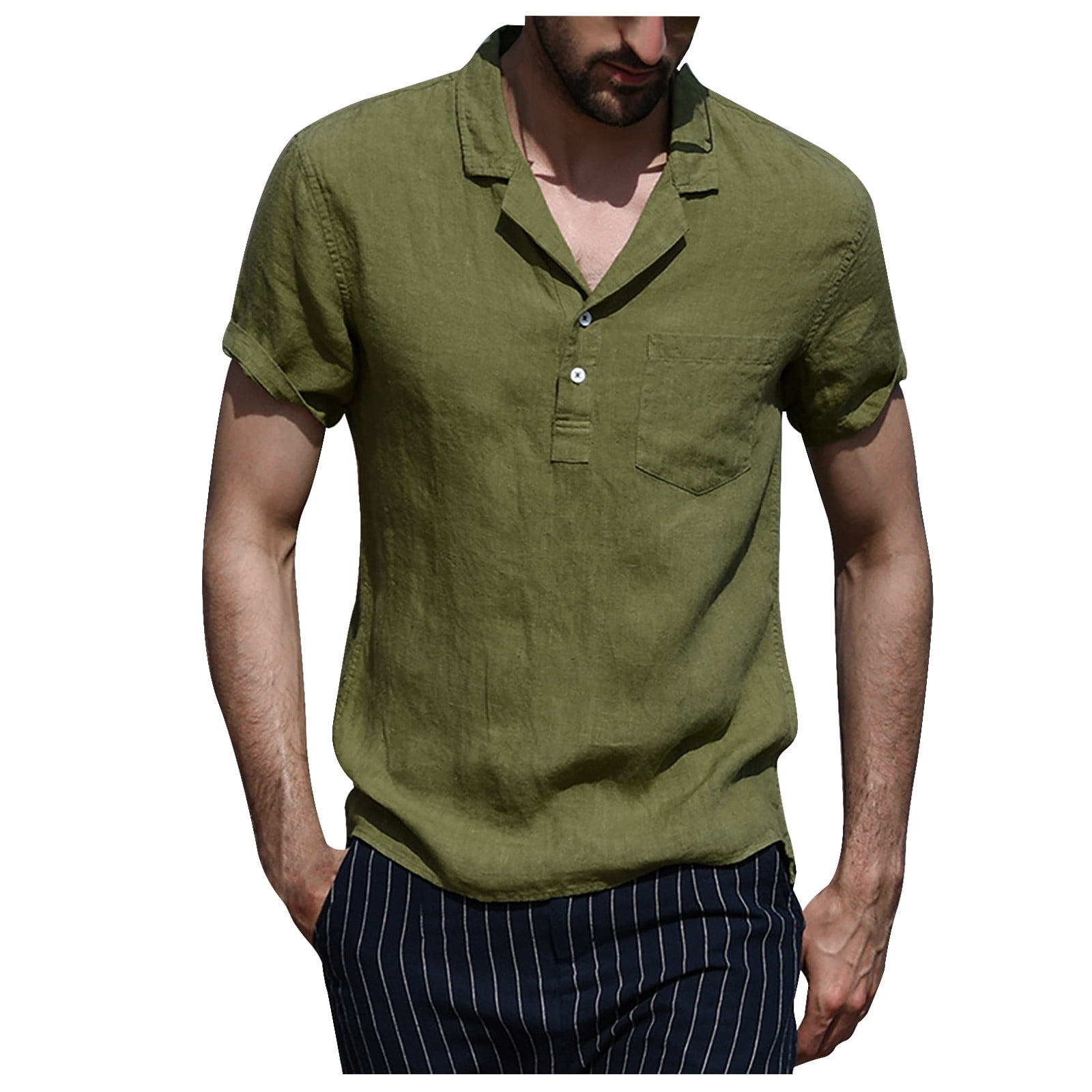 Best all-purpose travel shirts? Looking for a solid short-sleeve  button-down, and slim-fit v-neck in synthetic material. : r/onebag
