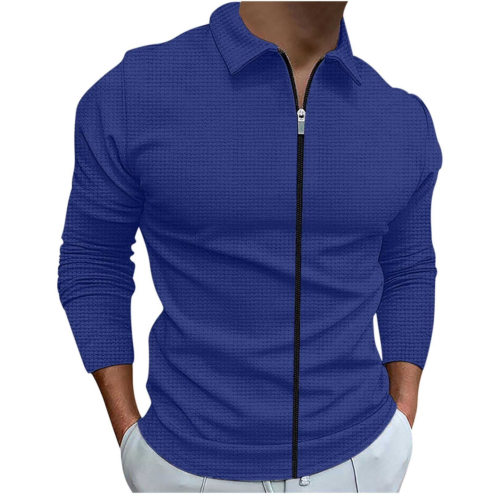Zcfzjw Long Sleeve Full Zip up Lapel Collared T Shirts for Men Big and Tall Regular Fit Casual Striped Knitted Pullover Sweatshirts Tops Gray Xxxxl Zcfzjw Long Sleeve Full Zip up Lapel Collared T Shirts for Men Big and Tall Regular Fit Casual Striped Knitted Pullover Sweatshirts Tops Gray Xxxxl