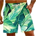 thumbnail image 1 of ZCFZJW Men Swim Trunks Drawstring Elastic Waist Quick Dry Beach Shorts with Pockets Swimwear Bathing Suits Big and Tall Regular Fit Casual Holiday Vacation Short Pants Multicolor#04 XXL, 1 of 5