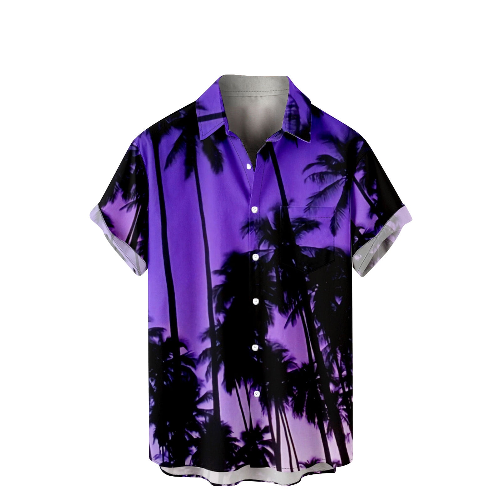 aptro men's 4 way stretch hawaiian shirt tropical beach shirts