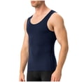 thumbnail image 1 of ZCFZJW Men's Athletic Compression Sleeveless Tank Top, Quick Dry Sports Running Basketball Workout Base Layer Tees Shirt Navy XXL, 1 of 4