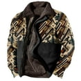 thumbnail image 1 of ZCFZJW Men's Aztec Western Jackets Cowboy Winter Warm Sherpa Fleece Coats Retro Ethnic Vintage Casual Long Sleeve Open Front Cardigan Outweat Jacket with Pockets S, 1 of 2