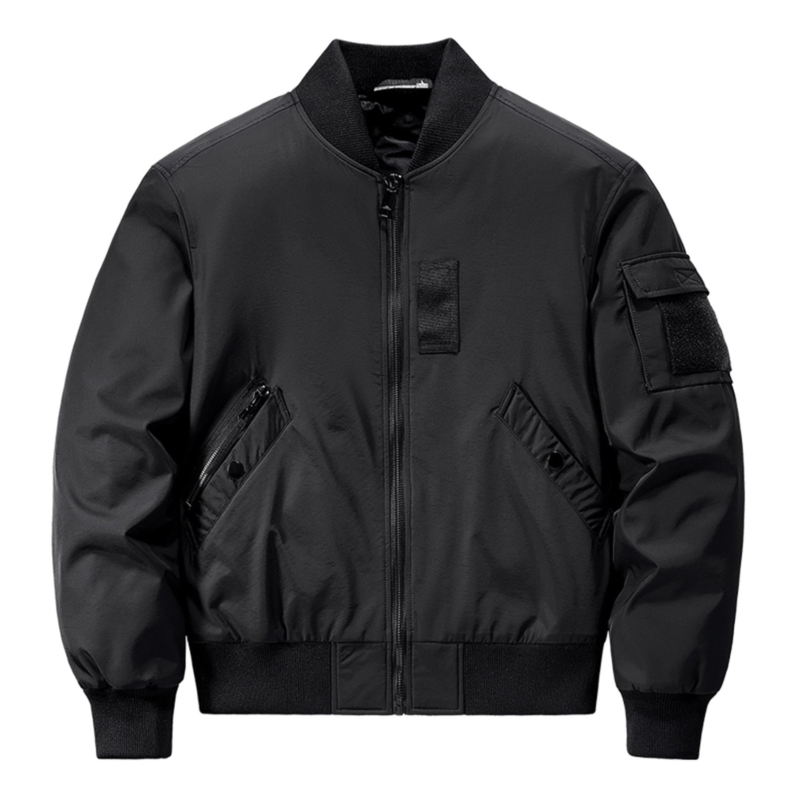 ZCFZJW Men's Bomber Jacket Lightweight Jacket Full Zip Light
