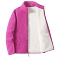 thumbnail image 1 of ZCFZJW Men's Casual Fleece Jacket With Inner Casing Plush Warm Cashmere Lined Long Sleeve Pocket Solid Color Bottoming Cardigan Coat Outwear Z#01-Hot Pink M, 1 of 2