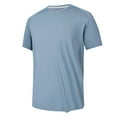thumbnail image 1 of ZCFZJW Men's Cool Shirts Big and Tall Regular Fit Casual Solid Color Short Sleeve Shirts Quick Dry Rashguard Workout Fishing Running Athletic T-Shirts Gray XXXXXL, 1 of 7