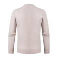 thumbnail image 1 of ZCFZJW Men's Crewneck Sweater Soft Casual Sweaters for Men Classic Pullover Sweaters with Ribbing Edge Trendy Oversized Long Sleeve Knitwear Shirts Khaki XXL, 1 of 8