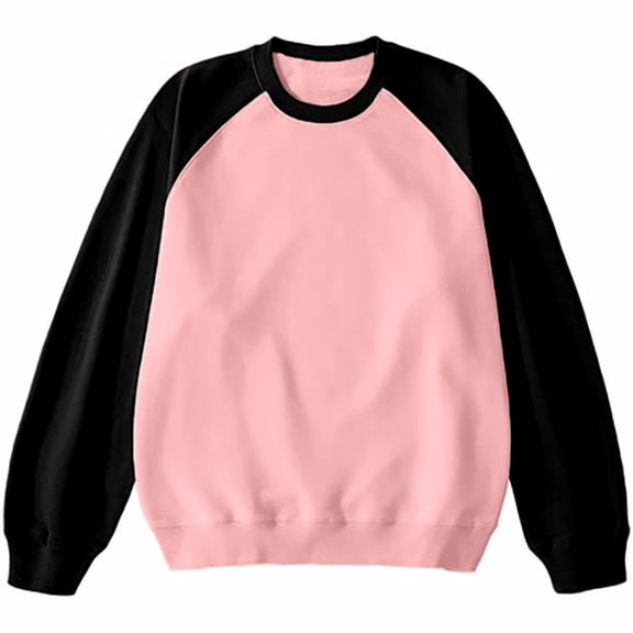 ZCFZJW Men's Fleece Crewneck Sweatshirt Thick Warm Loose Regular Fit Soft Basic Raglan Long Sleeve Pullover Sweatshirt S