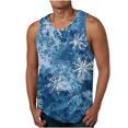thumbnail image 1 of ZCFZJW Men's Hawaiian Tank Tops Summer Tropical Floral Beach Sleeveless Workout Tees Tops Basic Workout T-Shirt Breathable Aloha Shirts Multicolor#05 S, 1 of 4