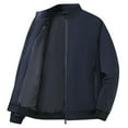thumbnail image 1 of ZCFZJW Men's Lightweight Bomber Jacket Big and Tall Causal Full Zip up Long Sleeve Fashion Stylish Windbreaker Light Jacket with Pockets Navy M, 1 of 4