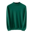 thumbnail image 1 of ZCFZJW Men's Mock Turtleneck Long Sleeve T Shirts Basic Casual Knitted Half Neck Thermal Lightweight Pullover Sweater M, 1 of 7