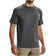 thumbnail image 1 of ZCFZJW Men's Quick Dry Workout Shirts Moisture Wicking Running Athletic Performance T-Shirts Trendy Solid Color Basic Top Tee Dark Gray XL, 1 of 5