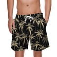thumbnail image 1 of ZCFZJW Men's Swim Trunks Quick Dry Bathing Suit Swimming Board Shorts Regular Fit Casual Tropical Palm Tree Printed Drawstring Elastic Waist Beach Swimwear with Pockets Multicolor#02 M, 1 of 4