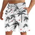 thumbnail image 1 of ZCFZJW Men's Swim Trunks Quick Dry Board Shorts Swimsuit Swimwear Bathing Suit Summer Casual Tropical Palm Tree Print Elastic Waist Athletic Short Pants with Pockets Multicolor#04 XXXL, 1 of 4