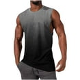 thumbnail image 1 of ZCFZJW Men's Tank Tops Quick Dry Workout Swim Beach Shirts Sleeveless Tie Dye Gradient Print Shirts for Bodybuilding Gym Fitness Training Dark Gray XL, 1 of 4