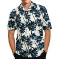 thumbnail image 1 of ZCFZJW Men's Hawaiian Shirts Casual Button Down Short Sleeve Aloha Beach Dress Shirt Funny Pattern Print Holiday Tropical T-Shirts White XXXL, 1 of 7
