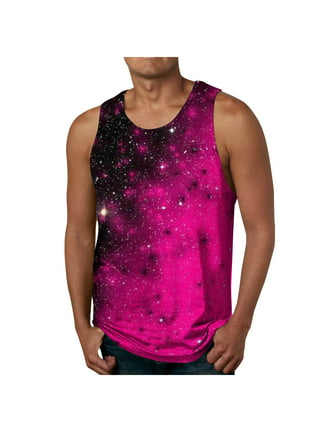  animalworld Zebra Print Sublimated Pink All Over Adult Tank Top  - Medium : Clothing, Shoes & Jewelry