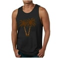 thumbnail image 1 of ZCFZJW Mens 3D Tank Top Novelty Tropical Palm Tree Pattern Graphic Breathable Quick Dry Sleeveless Beach Athletic Tees Vest Tops Black XXL, 1 of 5