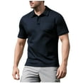 thumbnail image 1 of ZCFZJW Mens Athletic Golf Polo Shirts Casual Summer Short Sleeve Workout Tees Shirt Lightweight Quick Dry Basic T-Shirt with Pockets Navy M, 1 of 5