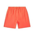 thumbnail image 1 of ZCFZJW Mens Beach Swim Trunks Lightweight Casual Solid Color Drawstring Elastic Waist Board Shorts with Pockets Quick Dry Swimwear Bathing Suit Orange L, 1 of 2