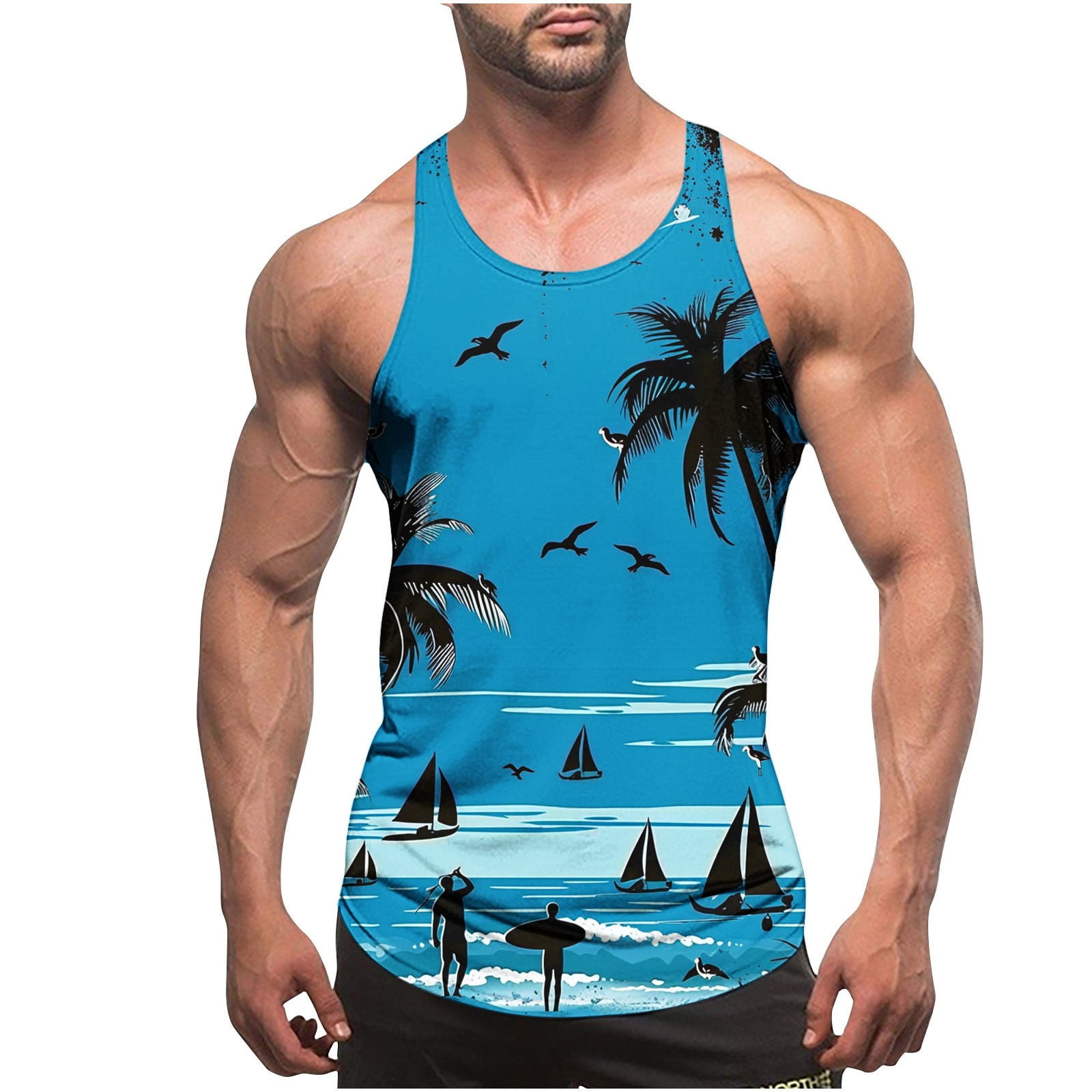 ZCFZJW-Mens-Beach-Tank-Top- 