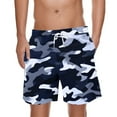 thumbnail image 1 of ZCFZJW Mens Camo Swim Trunks Lightweight Quick Dry Swimming Board Shorts Breathable Fit Hawaii Beach Shorts Bathing Suits with Pockets Navy XXXL, 1 of 4