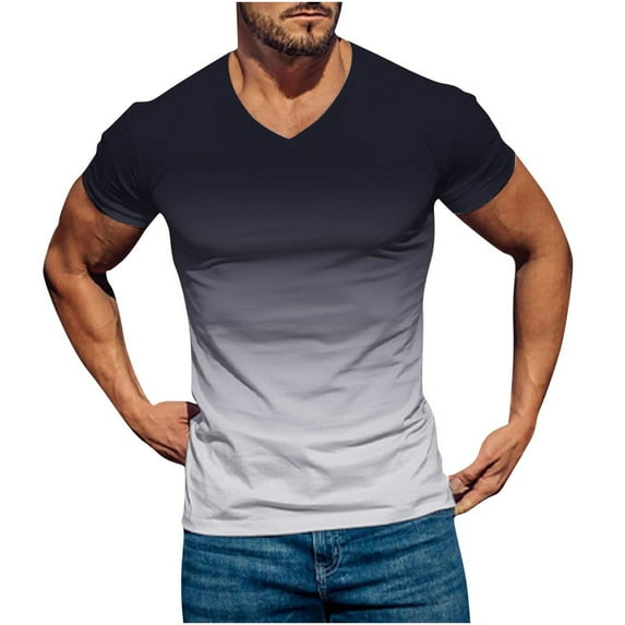ZCFZJW Mens Casual 3D Printing T-Shirts Big and Tall Regular Fit Graphic Tee Shirts Summer Short Sleeve Trendy V Neck Pullover Tshirt Tops Z06-Gray XXXXXL