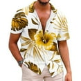 thumbnail image 1 of ZCFZJW Mens Casual Button Down Beach Hawaiian Shirts Trendy Summer Short Sleeve Tropical Palm Tree Graphic Tees Tops Big and Tall Regular FIt Soft Cotton T-Shirts Multicolor#13 L, 1 of 3