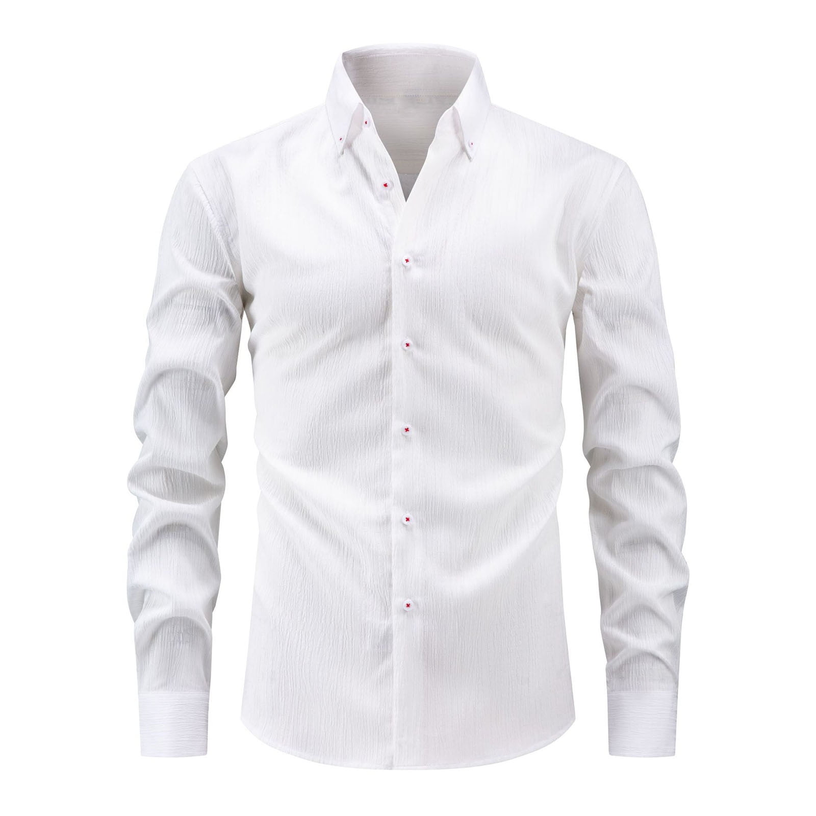 men's extremely skinny fit dress white button down shirt Woeve by Adonis Boys Dynamic Super Stretch Dress Shirt - Long Sleeve main image 1