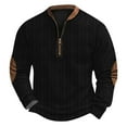 thumbnail image 1 of ZCFZJW Mens Casual Knit Sweaters Lightweight Half Zip up Long Sleeve V Neck Henley Shirts Loose Regular Fit Vintage Pullover Sweatshirts Tops XXL, 1 of 4