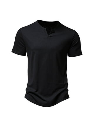 Long-Sleeve T-Shirts - Value Black T-Shirts - White T-Shirts - Mens plain  tee - Radyan Minimalist Cotton Casual Classic Solid color tees - Affordable  round neck Minimalist T-shirt. 