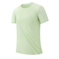 thumbnail image 1 of ZCFZJW Mens Casual Summer T-Shirts Trendy Solid Color Short Sleeve Round Neck Plain Tees Shirt Big and Tall Regular Fit Comfy Basic Tshirt Tops Green L, 1 of 8