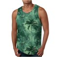 thumbnail image 1 of ZCFZJW Mens Fashion Tank Tops Quick Dry Regular Fit Summer Beach Vacation Sleeveless Shirts Casual Palm Graphic Muscle Gym Workout Tank Top Multicolor#10 L, 1 of 4