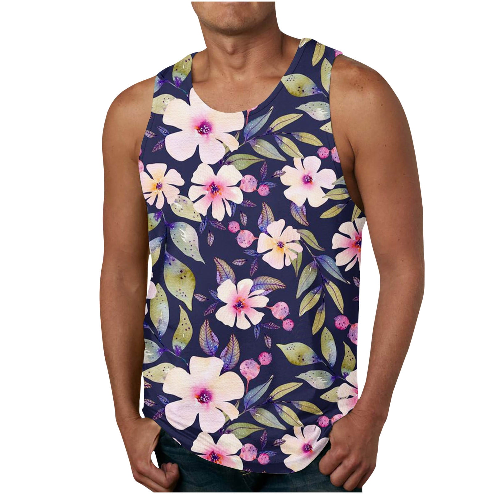BLANCHES Women's Sunflower Graphic Tank Top - Flowy Casual Cami For Summer - View #4