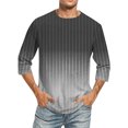 thumbnail image 1 of ZCFZJW Mens Half Sleeve Tops Summer Casual Tie Dye Striped Print Short Sleeve Round Neck Graphic Tees Shirt Loose Lightweight Comfy Pullover T-Shirts Black XXL, 1 of 5